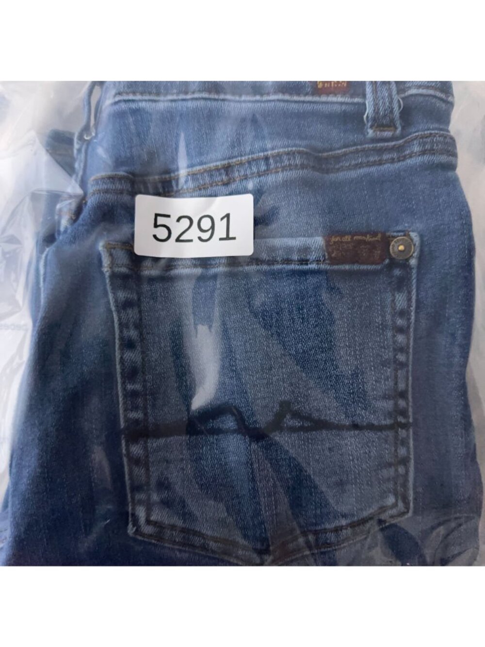 7 For All Mankind Austyn Jeans Men Size 10 Straight Leg Mid Rise Medium Wash - Picture 13 of 13